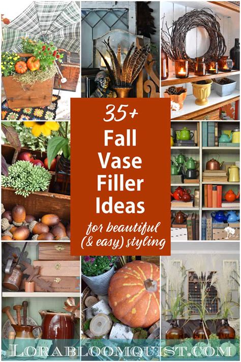 vase filler ideas for fall|unique vase filler ideas.